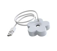 Qcwwy Suministros de la Oficina Tiempo de 8 Horas Protección Portable Humidificador de Flores Pequeñas Fáciles de Usar Mini Tranquilo para Dormitorio en Casa Habitaciones para Niños Oficina o (WHITE)