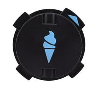 Qcwwy Tapa de Sellado contra el Polvo para Máquina para Hacer Helados, Diseño de Patrón de Helado, Tapa Dispensadora, Conjunto de Prensa de Remolino, de Sellado a Prueba de P
