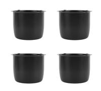 Qcwwy Tapas Centrales de Rueda de 4,25 Pulgadas, Cubiertas de Cubo de Acero Al Carbono, Diseño de Empuje, Negro Mate Duradero, para Llantas de Ruedas de Camión, Remolque, RV, SUV