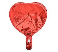 Qcwwy Tarjetas de Felicitación Suministros para Fiestas Globos Globos de Papel de Película de Aluminio para Decoraciones de Bodas y Fiestas de Cumpleaños 50 Piezas en Forma de Corazón Rojo