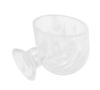 Qcwwy Taza Transparente para Alimentador de Gusanos Rojos para Acuario, Cono de Alimentación para Peceras Pequeñas para Gusanos de Sangre de Camarones en Salmuera, con Diseño