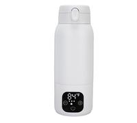 Qcwwy Tazas de Acero Inoxidable Construcción de Agua Calentador de Calefacción Rápida Taza Eléctrica Temperatura Ajustable Viajar Hervidor de Hervidor Mini Caldera de Agua Caliente Viaje
