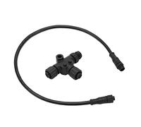 Qcwwy Terminator Terminator Marine Network T Conector, de Alta Resistencia Netwer Ethernet Cable 5 Pin Enchufe IP67 Agua TEE Adaptador Cable de Internet para Barcos Marinos Yacht