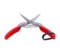 Qcwwy Tijeras de Podar Tijeras de Podar de Jardín con Ergonómico Antideslizante y Hoja en Forma de V para Recoger Frutas, Recortar Ramas de Flores y Jardinería
