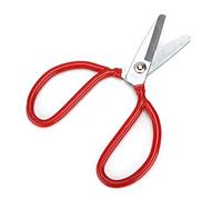 Qcwwy Tijeras de Seguridad, Tijeras Multiusos de Cabeza Plana de Acero de Aleación, Ergonómico para Tela, Papel y Costura