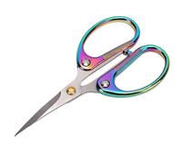 Qcwwy Tijeras para Manualidades de Acero Inoxidable, Ergonómico de Alta Dureza para un Agarre Cómodo con Diseño Clásico para Coser, Bordado, Manualidades, Bonsái, Jardinería, Otros Bordados de