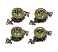 Qcwwy Tirador de Gabinete 4 Juegos de Manijas de Gabinete de Aleación de Zinc Antiguo, Tiradores de Cajones Decorativos Redondos, Perillas, Herrajes para Gabinetes para Cocina, Armario, Cajón,