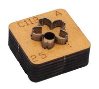 Qcwwy Troquel de Corte de Cuero, Herramienta de Artesanía de Molde de Perforación de Metal con Bola de Flores para Arte en Cuero y Papel, con Acero Al Carbono para Llaveros de (25mm)