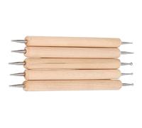 Qcwwy Un Conjunto de Herramientas para Lápiz óptico con Un Sendero de Doble Punto - Bolígrafo de Acero Inoxidable - hasta 5 Paquetes de Pintura y Grabado