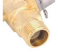 Qcwwy Válvula Solenoide con Sensor de Urinario, Válvulas de Descarga para Sensor de Urinario con ángulo Recto de 90 Grados y Equipos de Baño de Cerámica (C válvula solenoide de cerámico)