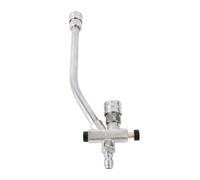 Qcwwy Varita de Lavado a Presión de Doble Punta con Rociador de Espuma, Varilla de Extensión de Conexión Rápida de Acero Inoxidable de 1,4 Pulgadas, Espuma Ajustable y Control de Presión para Lavado