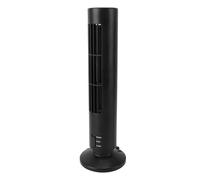 Qcwwy Ventilador de Torre USB, Ventilador de Refrigeración Silencioso, Portátil, Pequeño, sin Aspas, de 6 Pulgadas, con 2 Velocidades y Control Remoto, para Escritorio, Hogar, (BLACK)