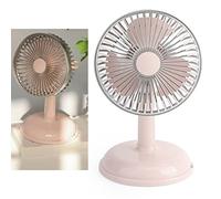 Qcwwy Ventilador Eléctrico Vintage Pequeño Ventilador Eléctrico Portátil de Escritorio Vintage para el Aula de Oficina en Casa a Salón de la Oficina Simple Cargando un Pequeño con Cubierta Extraíble