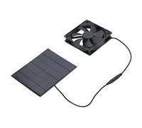 Qcwwy Ventilador Solar para Extracción, Panel Solar con Ventilador 3.5W 6V CC for Invernadero Gallinero Caseta para Perros Cobertizo Camping Autocaravana