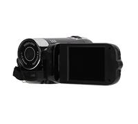 Qcwwy Videocámara Grabadora 4K con Zoom de 16X y Salida de TV-out, Diseño Compacto y Liviano, para Principiantes y Aficionados, Plástico/2,7 Pulgadas (Black)