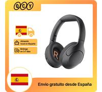 QCY-auriculares inalámbricos H3 Lite ANC, cascos por encima de la oreja con Bluetooth 5,3, cancelación activa de ruido, controlador de 40mm, sonido HiFi H3 Lite-WHITE