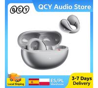 QCY Crossky C30S Auriculares inalámbricos Bluetooth 6.0 de clip, abiertos, audio LDAC de alta resolución, conexión dual, 40 horas de reproducción, certificación IPX5, para deportes y running RED