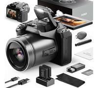 QCY-S205-BP-WH-2502 - Cámara digital de 64 MP 5K para fotografía S205 monitech