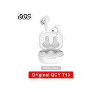(QCY T13 Blanco) Auriculares inalámbricos Bluetooth T13 Auriculares TWS HIFI 4 micrófonos ENC HD Llamadas Auriculares