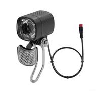 QD470 QD470 - Faro delantero para bicicleta eléctrica para sistemas de 6 V-12 V/48 V, con conector de 2 pines, resistente al agua IPX5, a prueba de polvo, para ciclismo