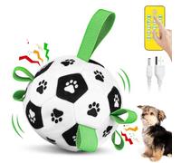 QDAN Pelotas interactivas para perros: juguetes chirriantes para mantenerlos ocupados, control remoto, juguetes recargables de enriquecimiento para perros para aburrimiento, juguete automático para