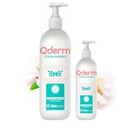 Qderm Crema de Barrera con Óxido de Zinc y Parafina. Hidrata, Protege, Calma y Repara la Piel Irritada, Sensible y Atópica con Almendras Dulces. Ideal para Incontinencia y Rozaduras (500 ml)