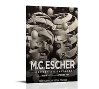 QDFFQD M C Escher PaintingArt - Pintura decorativa a prueba de humedad y resistente a la decoloración, regalo creativo sin enmarcar y fácil de pegar, varios tamaños para elegir