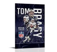 QDFFQD Tom BradyArt - Pintura decorativa a prueba de humedad y resistente a la decoloración, regalo creativo sin enmarcar y fácil de pegar, varios tamaños para elegir