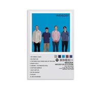 QDFFQD Weezer - Pintura decorativa azul AlbumArt, regalo a prueba de humedad y resistente a la decoloración, arte creativo, libre de enmarcar y fácil de pegar, varios tamaños para elegir
