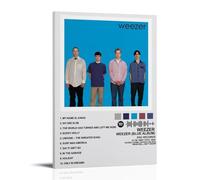 QDFFQD Weezer - Pintura decorativa azul AlbumArt, regalo a prueba de humedad y resistente a la decoloración, arte creativo, libre de enmarcar y fácil de pegar, varios tamaños para elegir