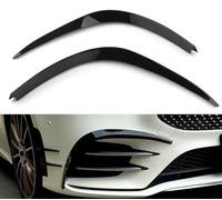 QDFGNKBAI Coche Alerón Delantero para Mercedes Benz W177 A-Class A260 A35 AMG, Frontal Spoiler Labio Difusor Separador Tuning Performance Accesorios,A/Glossy Black