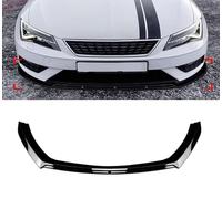 QDFGNKBAI Coche Alerón Delantero para S-Eat Leon MK3.5 2017-2019, Frontal Spoiler Labio Difusor Separador Tuning Performance Accesorios,A/Gloss Black