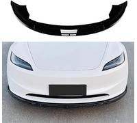 QDFGNKBAI Coche Alerón Delantero para Tesla Modèle 3 Highland 2024, Frontal Spoiler Labio Difusor Separador Tuning Performance Accesorios,A/Gloss Black