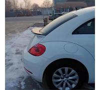QDFGNKBAI Coche Alerón Trasero para VW Beetle 2013, 2014, 2015 E 2016,Maletero Techo portón Sport Parachoques Delantero Kits de protección difusor de Labios,A/White with Black