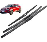 QDFGNKBAI Coche Escobillas Limpiaparabrisas para Kia Stonic 2016-2024 26""+16""+11"", Parabrisas Cepillos Lluvia Limpia bien ultrasilencioso,Fáciles Instalar