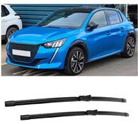 QDFGNKBAI Coche Escobillas Limpiaparabrisas para Peugeot 208 P21 MK2 2019-2024 24''+16'', Parabrisas Cepillos Lluvia Limpia bien ultrasilencioso,Fáciles Instalar