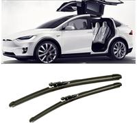 QDFGNKBAI Coche Escobillas Limpiaparabrisas para Tesla Model X 2016-2019, Parabrisas Cepillos Lluvia Limpia Bien ultrasilencioso,Fáciles Instalar
