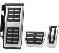 QDFGNKBAI Coche Pedales para Skoda KAMIQ Combi Scala Octavia Rapid Superb Karoq Kodiaq 2017-2024, Acero Inoxidable Auto Antideslizante Freno Cubierta del Pedal de Gas Protectora,A/AT 3Pcs with Rest