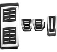 QDFGNKBAI Coche Pedales para VW Seat Arona 2017-2024, Acero Inoxidable Auto Antideslizante Freno Cubierta del Pedal de Gas Protectora,A/MT