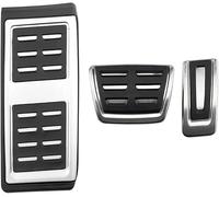 QDFGNKBAI Coche Pedales para VW Seat Arona 2017-2024, Acero Inoxidable Auto Antideslizante Freno Cubierta del Pedal de Gas Protectora,A/AT