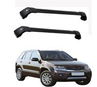 QDFNJYONG 2 Unidades Baca de Coche para Suzuki Grand Vitara 2005-2020, Portaequipajes Barra Transversales Barras Techo Porta Equipaje Antióxido Viaje Accesorios,A/Black