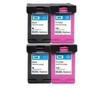 QdLmvpSDo 652xl 652 Cartucho de Tinta Reemplazo Compatible con 652 XL Funciona con Deskjet 1115 1118 2135 2136 2138 3635 3636 3835 4535 Impresoras(2SET)