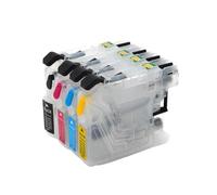 QdLmvpSDo Cartucho de Tinta LC103 Recargable con Estuche de Chip Compatible con DCP-J152W MFC-J245 MFC-J285 MFC-J450 MFC-J470 MFC-J475 MFC-J650 Impresoras(LC123)