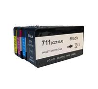 QdLmvpSDo Compatible 711XL 711 Reemplazo de Cartucho de Tinta para DesignJet T120 T125 T130 T520 T525 T530 Impresoras con Cartuchos 711xl 711(1set - 4PCS)