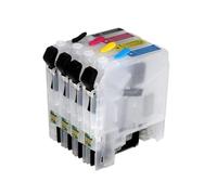 QdLmvpSDo Los Cartuchos de Tinta Recargables con Chip de reinicio automático Compatible con LC123 LC121 LC125 LC127 LC129 XL Serie y DCP-J4110DW J132W J152W J552DW J752 Impresiones(LC127)