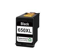 QdLmvpSDo Remanufactured 650xl Color Ink Jet Ink Cartucho Compatible con 650 para Deskjet Ink Advantage 1015 4645 Impresora(Hp650xl 1bk)