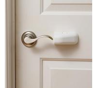 Qdos Cerraduras de palanca de seguridad | Paquete de 4 | Cerradura de palanca de puerta - Cerradura de doble acción a prueba de niños - Sin rotación de brazo incómoda - Compatible con todo tipo de