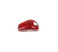 QDouiMOO For Panamera 2017-2021 971 Carbon Fiber Gear Shift Knob Console Head Protection Cover Parts Interior Accessories pomo cambio de marchas(Red Carbon Fiber)