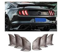 QDouiMOO Luz Trasera Cubierta Decorativa Para Faros Delanteros Para Ford Para Mustang (2015-2023), 6 Unidades, Marco Embellecedor, Biseles, Capó (2018-2023)( 2018-2023)
