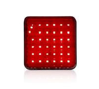 QDouiMOO Luz Trasera Luz Antiniebla Trasera Universal 24 V Para Parachoques Luz De Circulación Superbrillante Roja 36 LED Luz Trasera Para Coche Camión Remolque Autobús RV